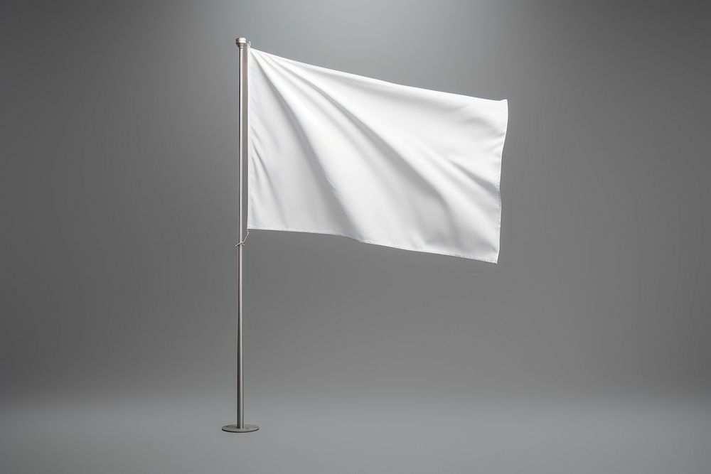 White flag pole patriotism. AI generated Image by rawpixel.