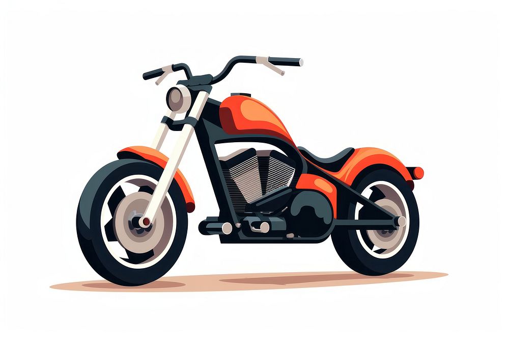 Chopper Motorbike motorcycle vehicle chopper. AI generated Image by rawpixel.