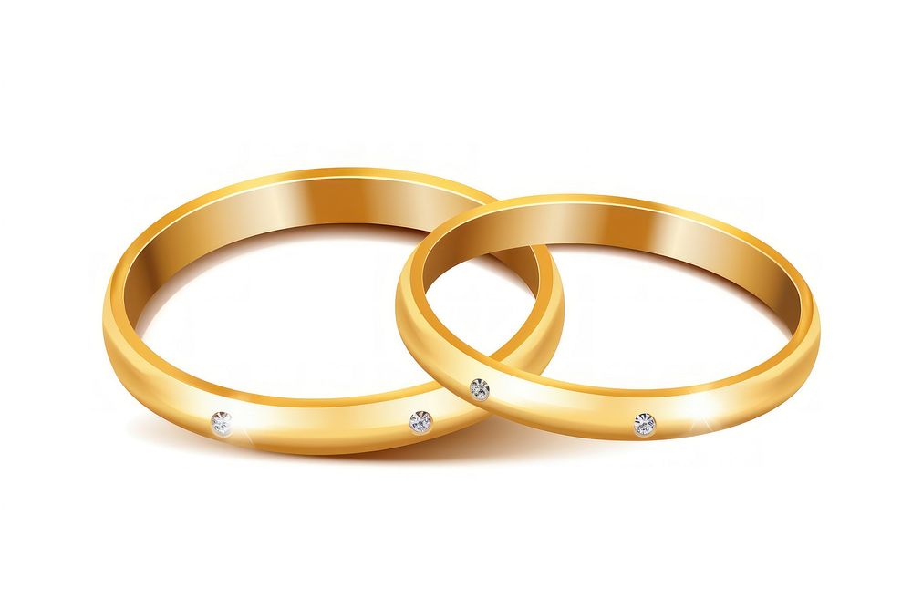 Wedding rings gold jewelry diamond. AI generated Image by rawpixel.