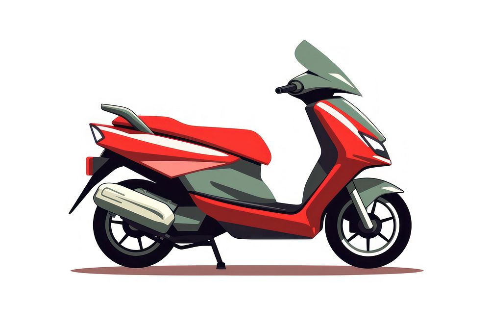 Motorbike motorcycle vehicle scooter. AI generated Image by rawpixel.