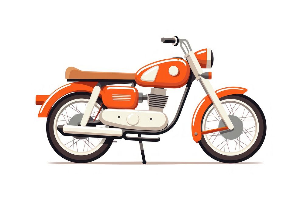 Motorbike motorcycle vehicle moped. AI generated Image by rawpixel.