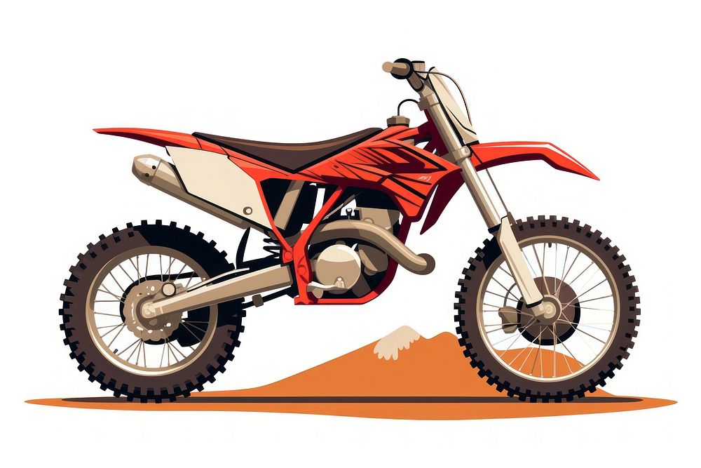 Motorcross Motorbike motorcycle motocross vehicle. AI generated Image by rawpixel.