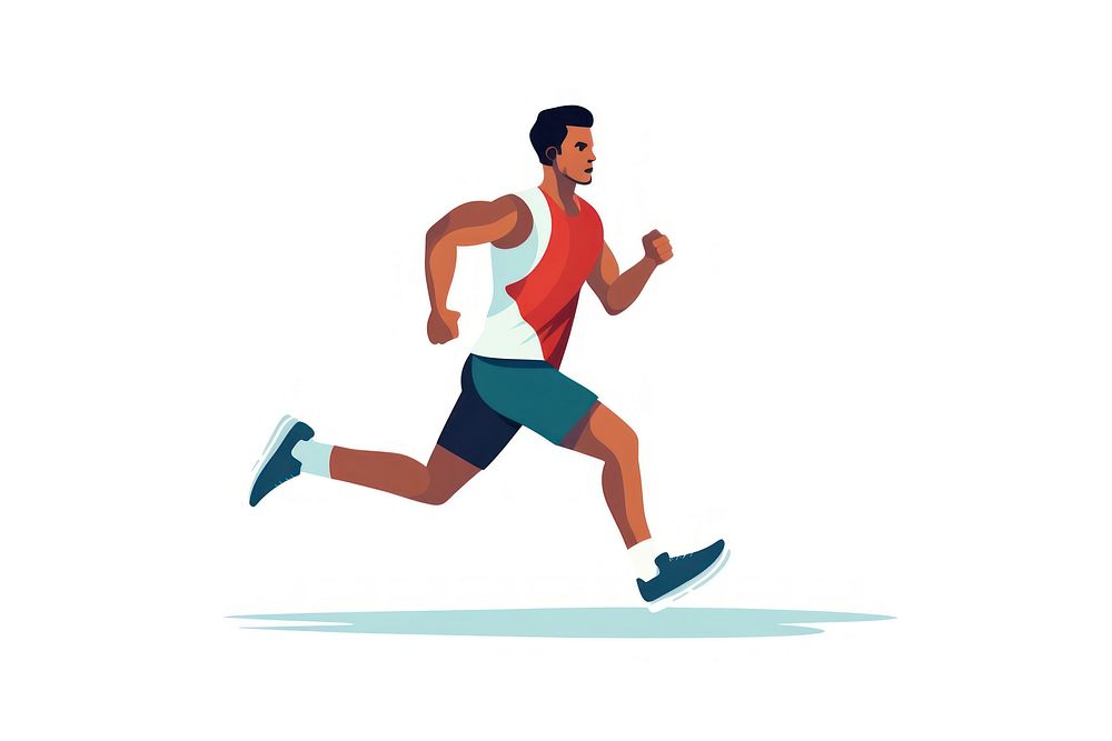 Runner running jogging determination athleticism. AI generated Image by rawpixel.