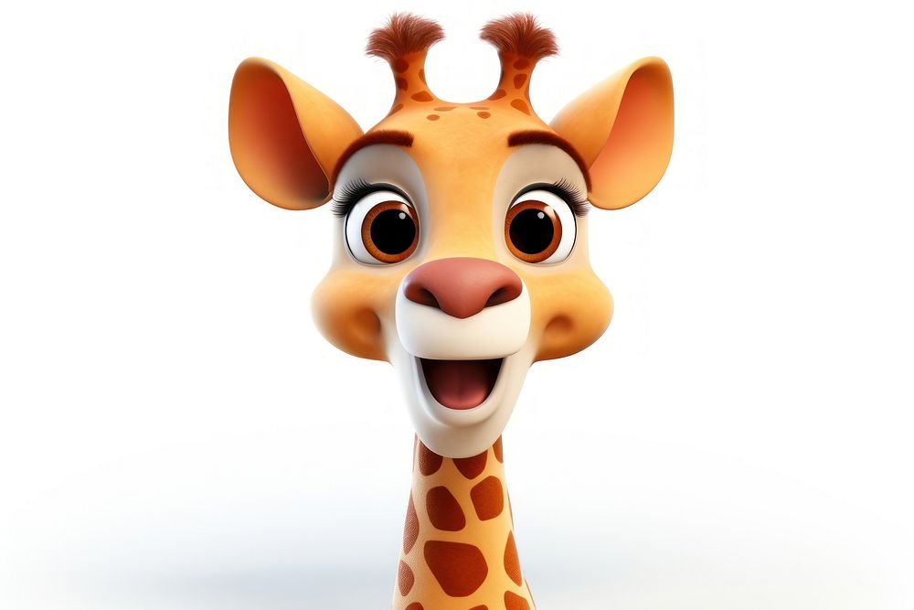 Giraffe animal mammal cute. AI generated Image by rawpixel.