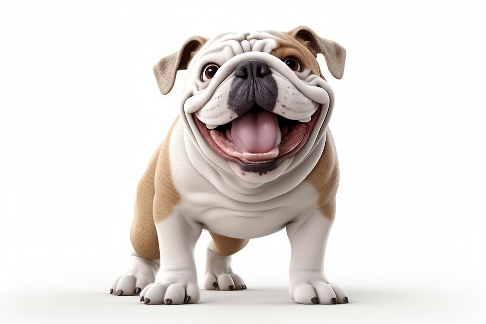 Bulldog mammal animal pet. AI generated Image by rawpixel.