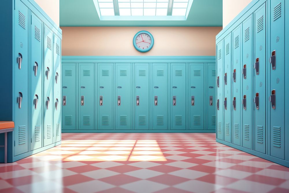 Locker backgrounds hall architecture. 