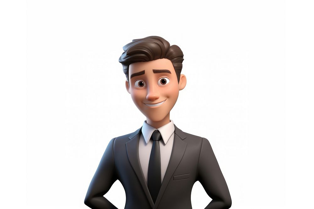 Cartoon suit white background accessories. AI generated Image by rawpixel.