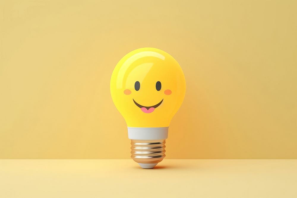 Lightbulb cartoon anthropomorphic electricity. AI generated Image by rawpixel.