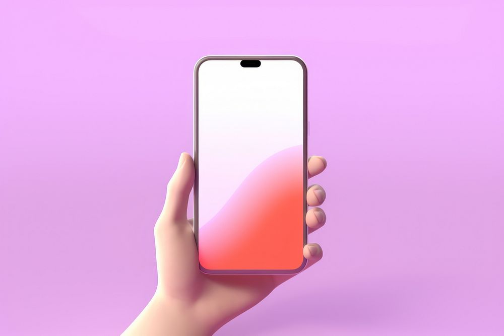 Holding phone hand portability. 