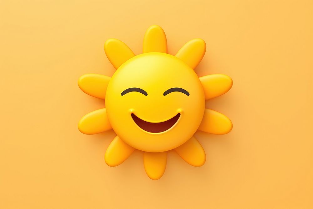Yellow face toy sun. AI generated Image by rawpixel.