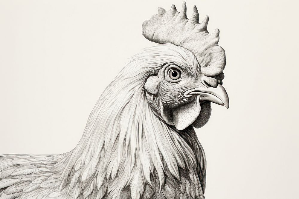 Chicken drawing poultry animal. 