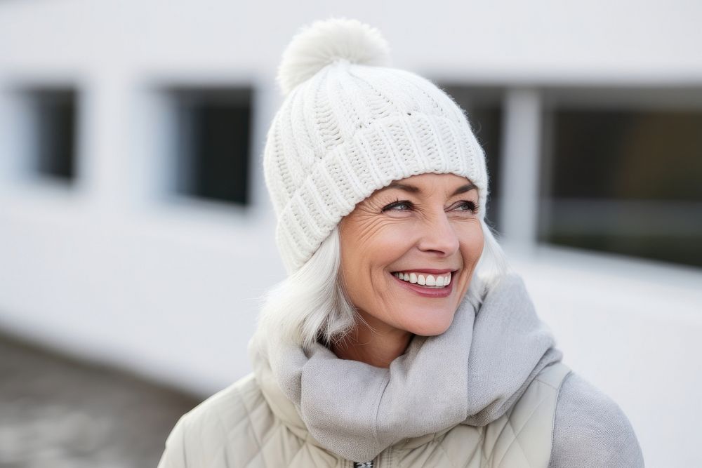 Outdoors beanie winter adult. AI generated Image by rawpixel.