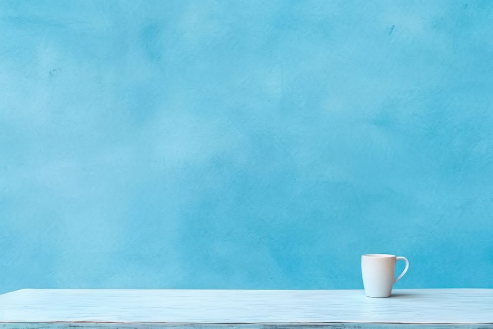 Backgrounds coffee table blue. AI generated Image by rawpixel.