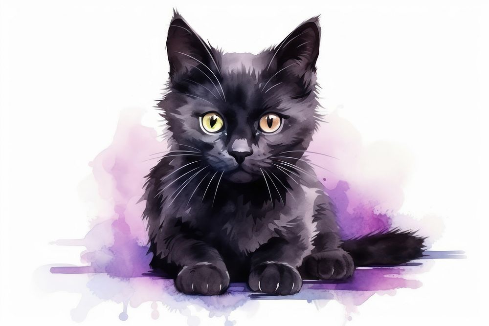 Mammal animal kitten black. AI generated Image by rawpixel.
