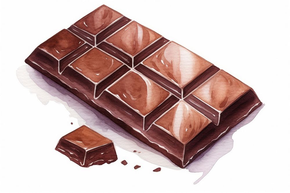Chocolate dessert food chocolate bar. AI generated Image by rawpixel.