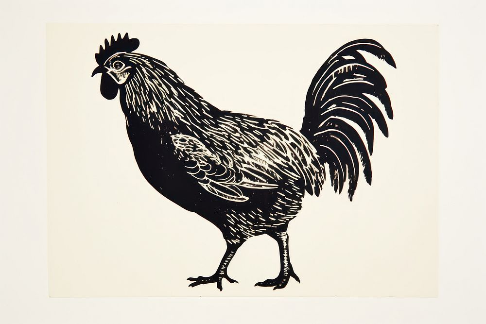 Chicken poultry animal black. AI generated Image by rawpixel.
