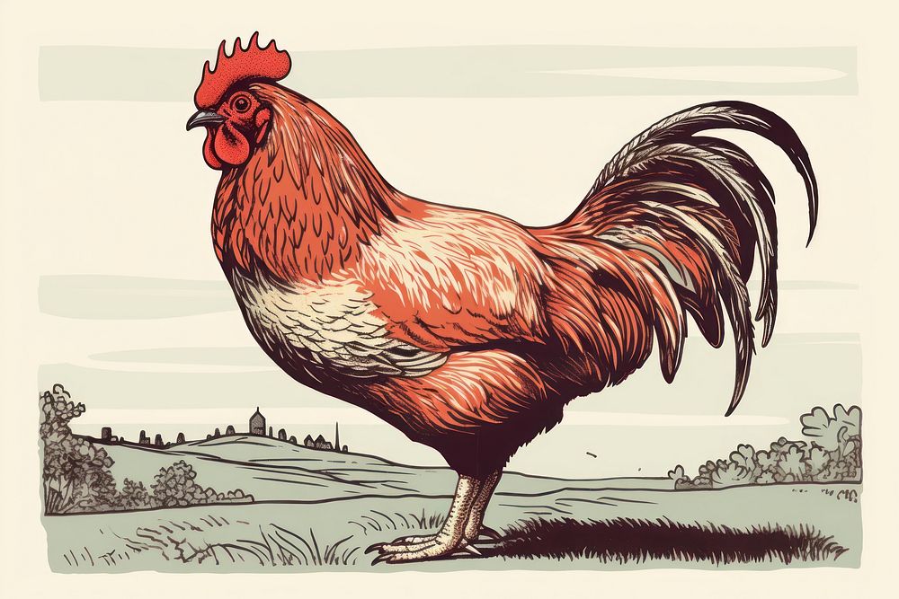 Chicken poultry animal bird. 