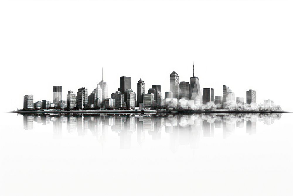 City architecture waterfront cityscape. AI generated Image by rawpixel.