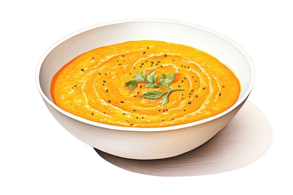 Soup bowl pumpkin curry. AI generated Image by rawpixel.
