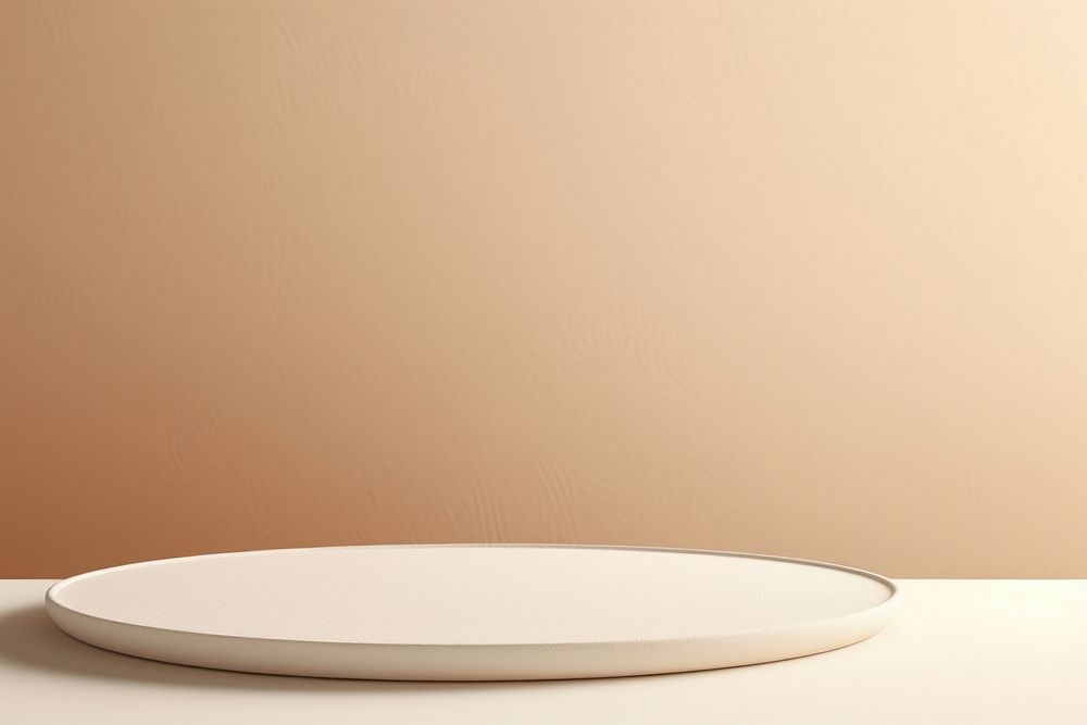 Table plate simplicity tableware, digital paint illustration. AI generated image