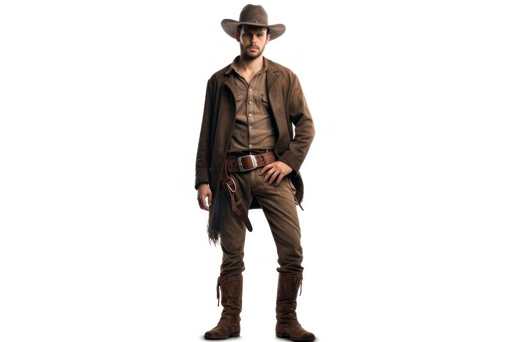 Standing cowboy adult belt. AI generated Image by rawpixel.
