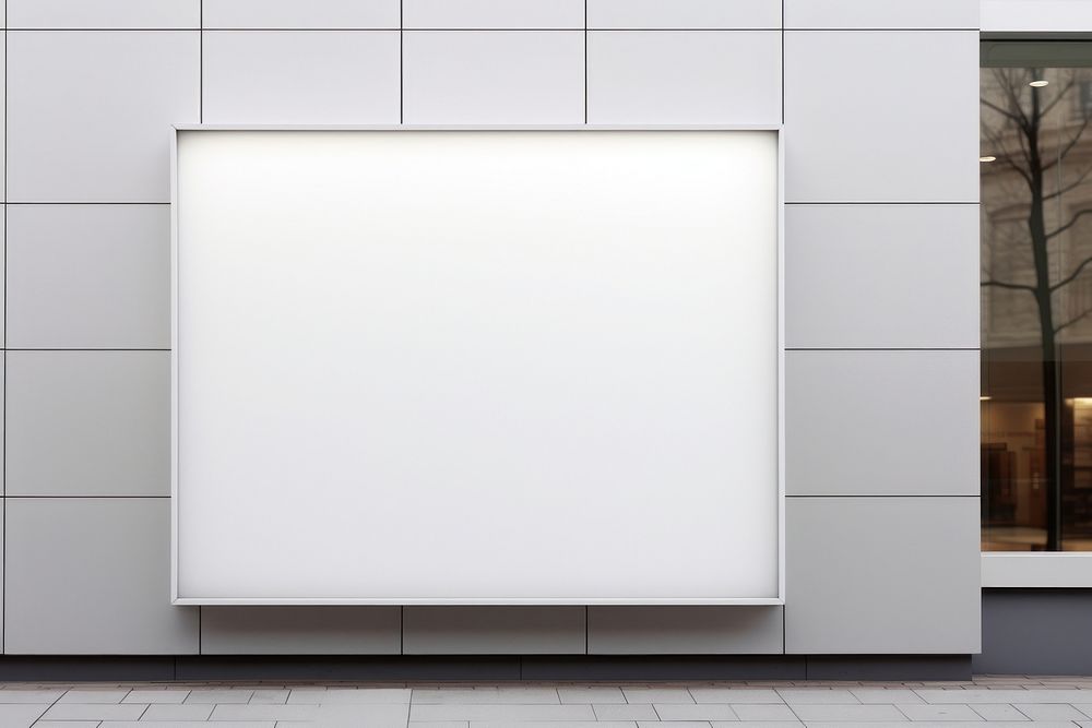Wall architecture white rectangle. AI generated Image by rawpixel.