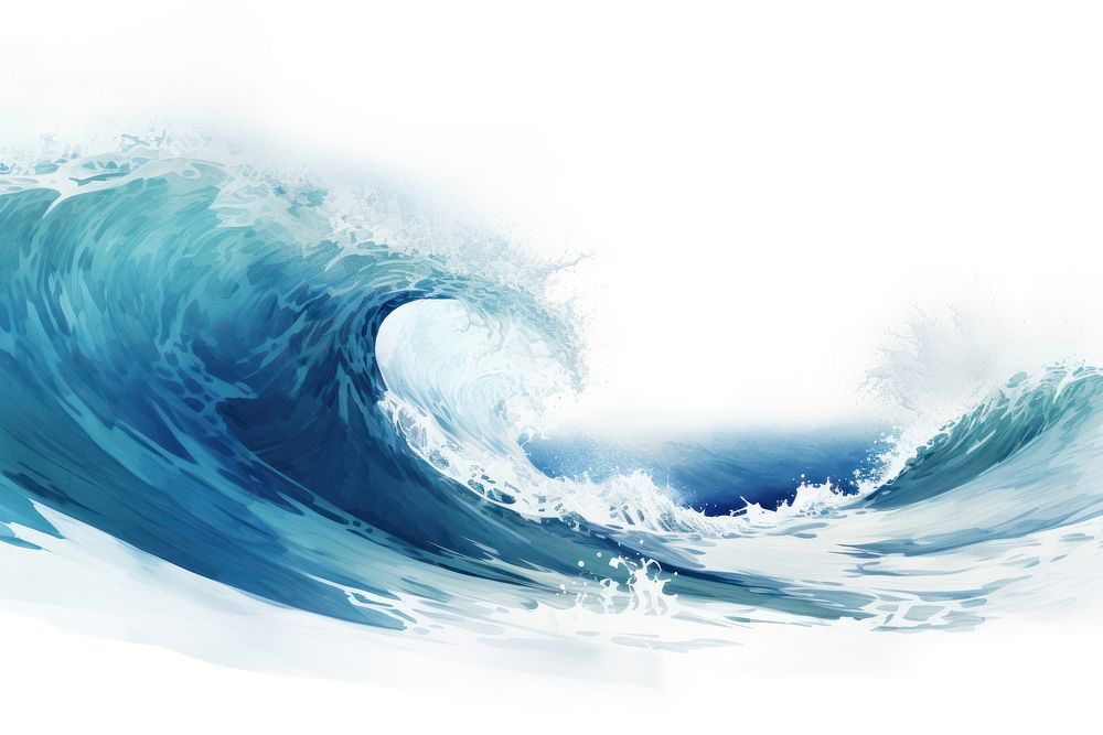 Ocean nature wave sea. AI generated Image by rawpixel.
