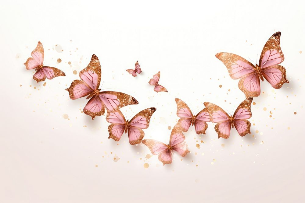Butterfly animal insect flower. AI generated Image by rawpixel.
