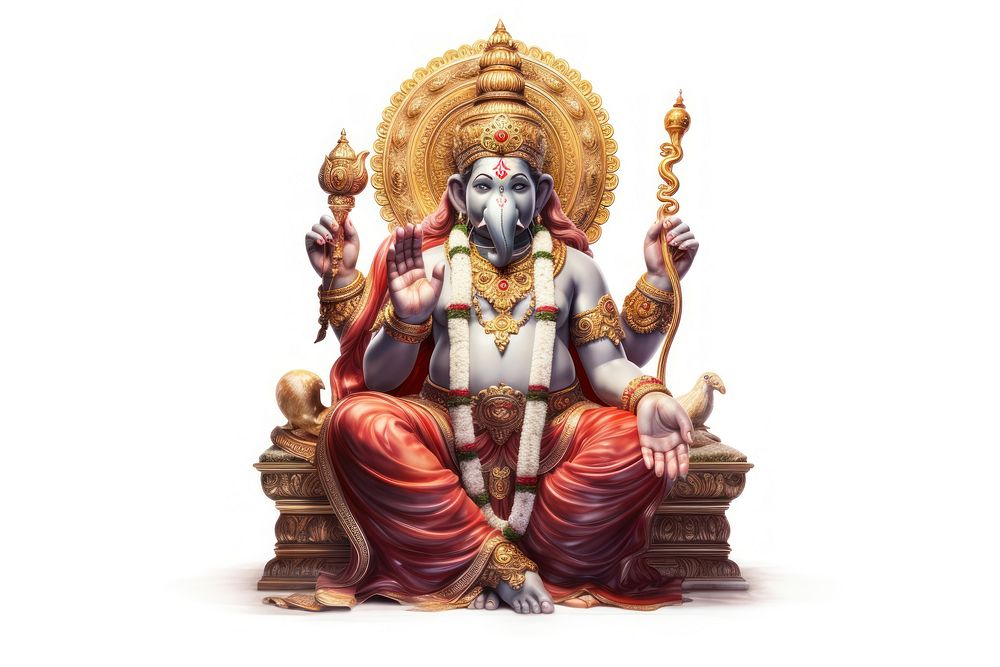 Temple adult white background representation. AI generated Image by rawpixel.