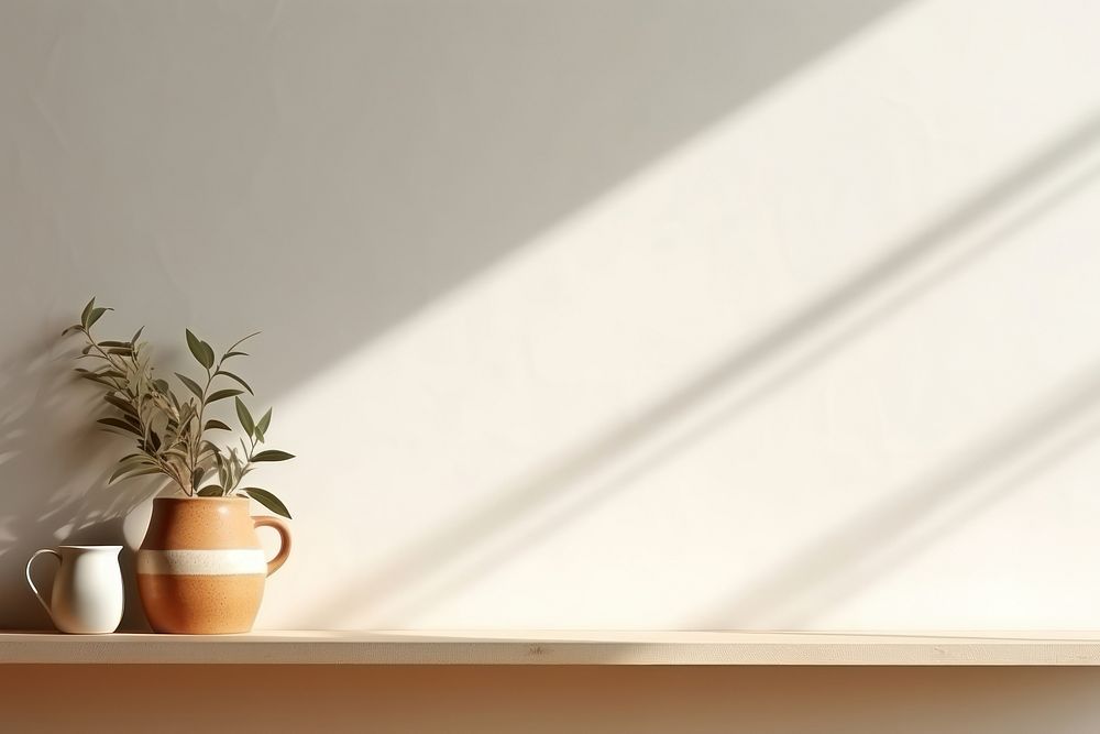 Windowsill shadow nature plant. 