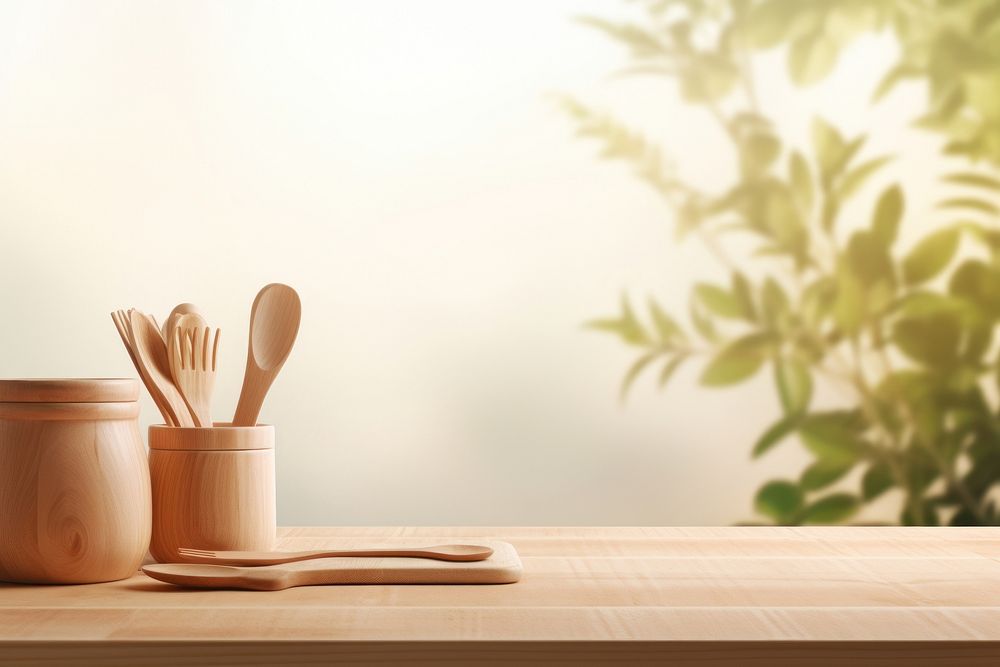 Kitchen spoon wood kitchen utensil. AI generated Image by rawpixel.