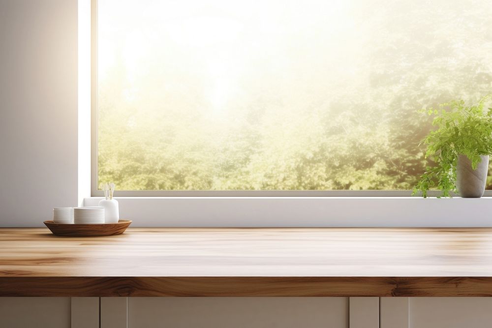 Windowsill kitchen nature plant. AI generated Image by rawpixel.