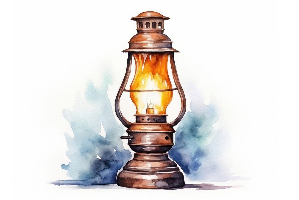 Lamp lantern illuminated creativity. AI generated Image by rawpixel.
