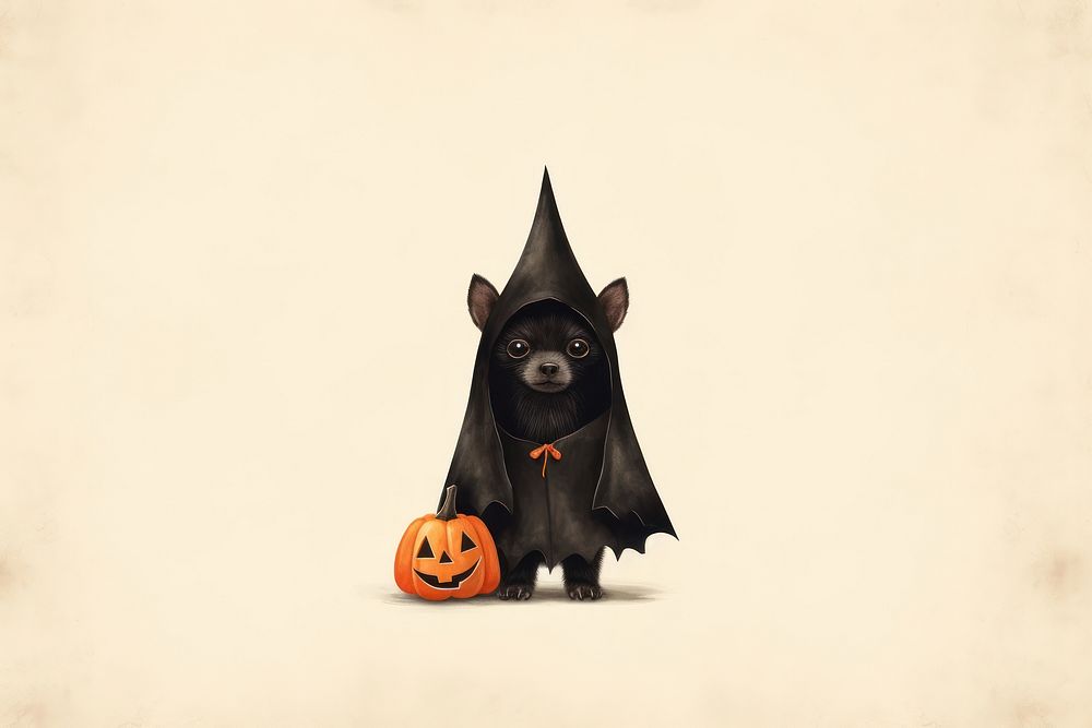 Dog halloween mammal animal. AI generated Image by rawpixel.