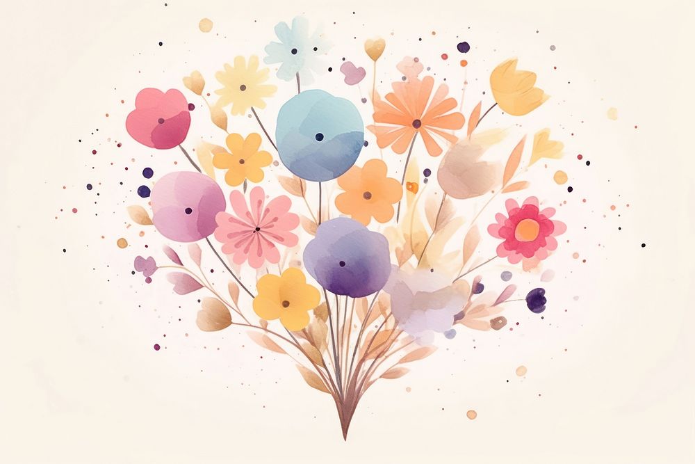 Flower pattern plant art. AI generated Image by rawpixel.