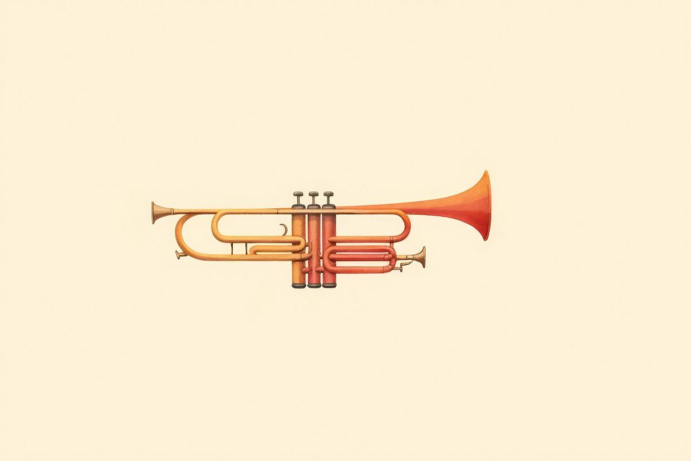 Trumpet horn performance flugelhorn. AI generated Image by rawpixel.