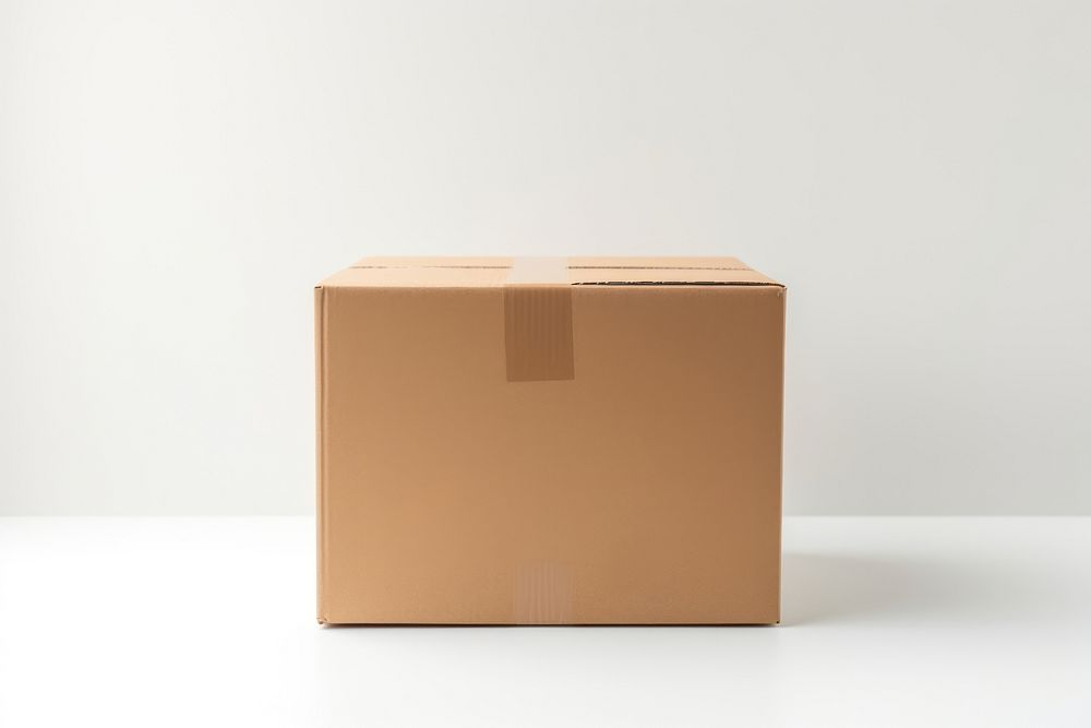 Box cardboard carton white background. AI generated Image by rawpixel.