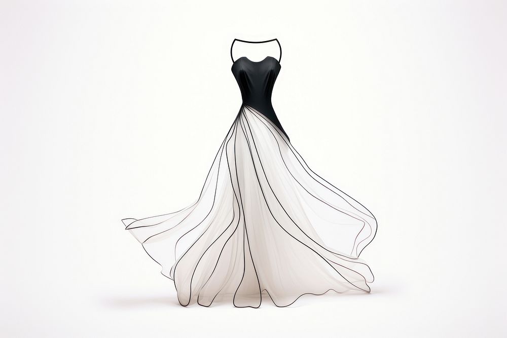 Dress fashion wedding gown. AI generated Image by rawpixel.