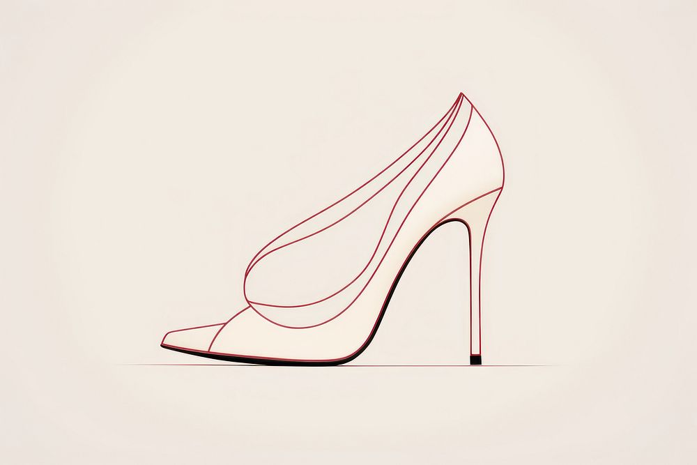 Footwear fashion line shoe. AI generated Image by rawpixel.