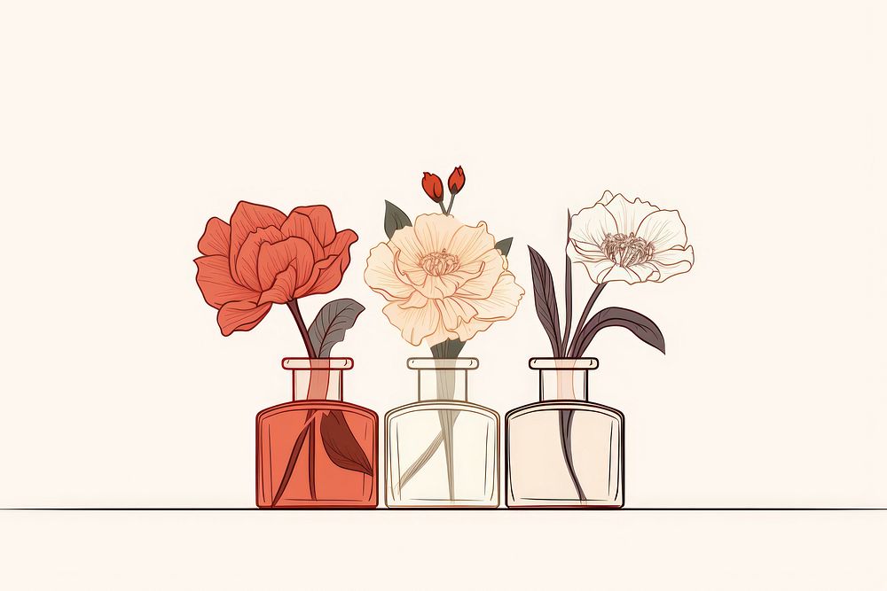 Flower perfume plant art. AI generated Image by rawpixel.