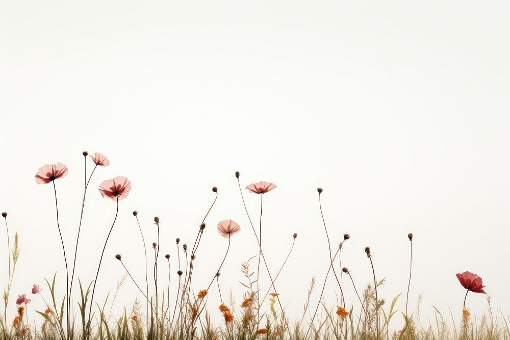 Flower grassland outdoors nature. AI generated Image by rawpixel.