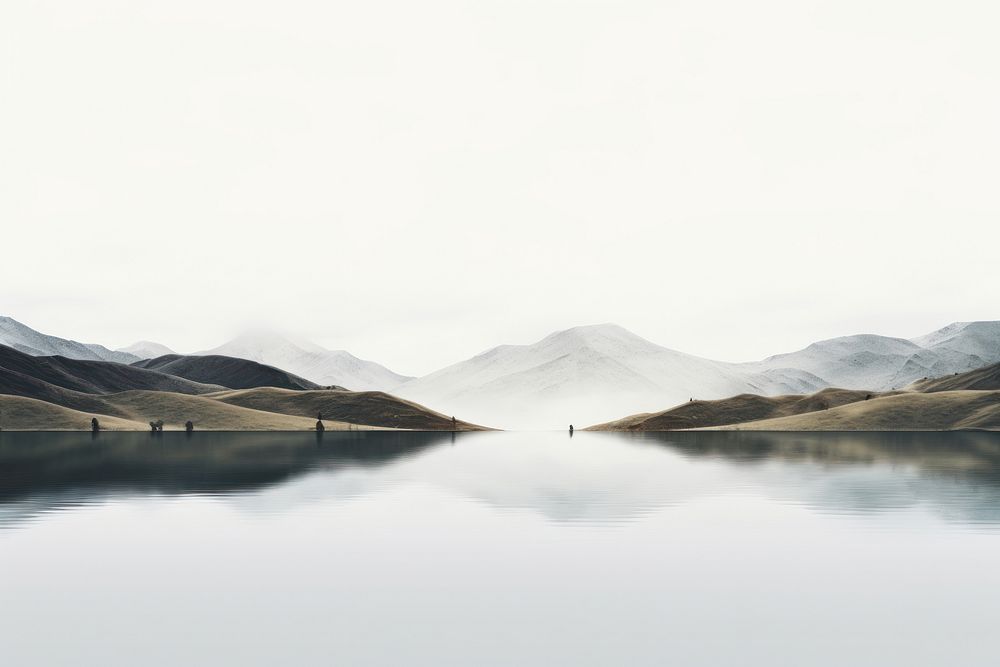 Lake landscape reservoir outdoors. AI generated Image by rawpixel.