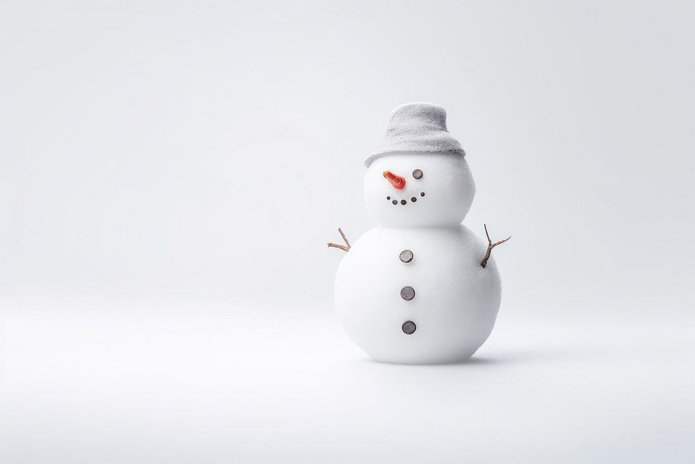 Snowman winter white anthropomorphic. AI generated Image by rawpixel.