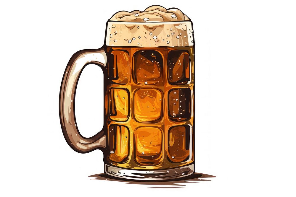 Beer drink glass mug. AI generated Image by rawpixel.