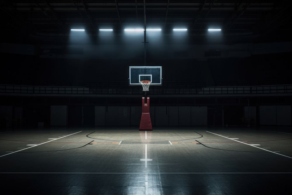 Basketball sports basketball hoop architecture. 