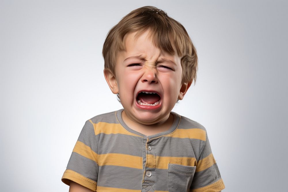 Crying shouting baby frustration. AI generated Image by rawpixel.