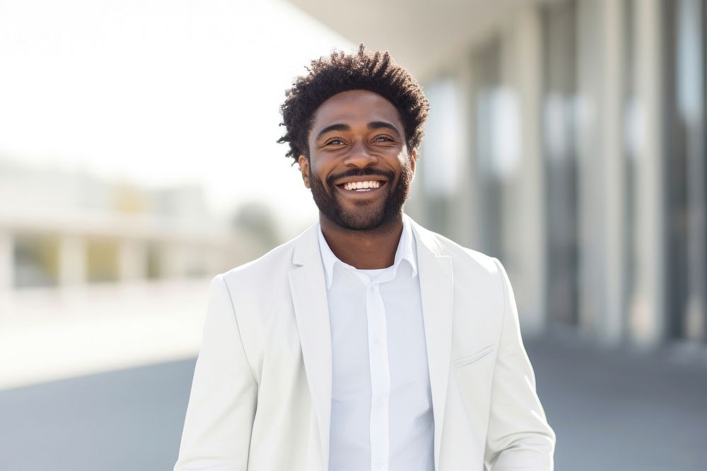 Outdoors smiling adult smile. 