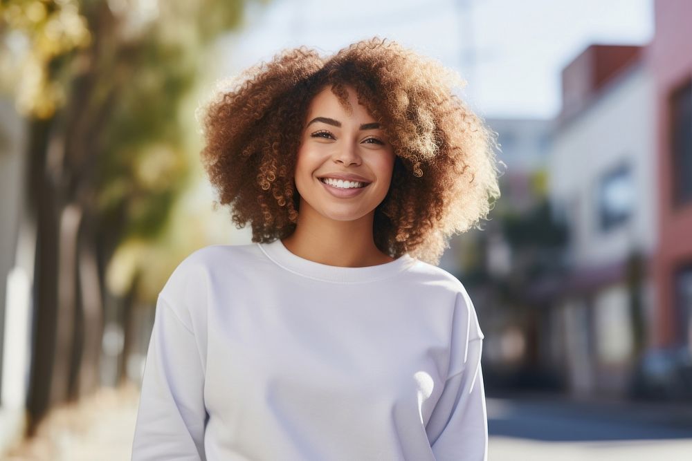 Outdoors smiling adult smile. AI generated Image by rawpixel.