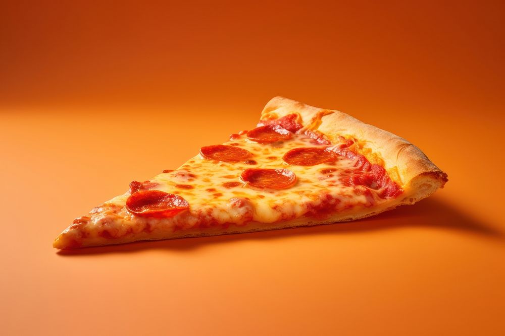 Pizza slice food pepperoni. AI generated Image by rawpixel.