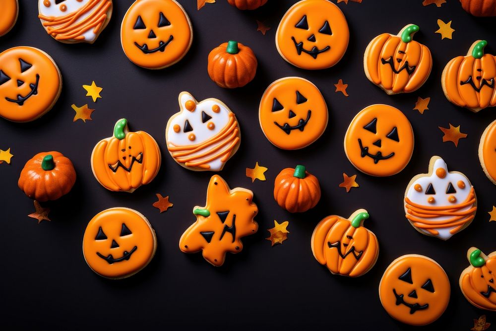 Halloween backgrounds vegetable dessert. AI generated Image by rawpixel.